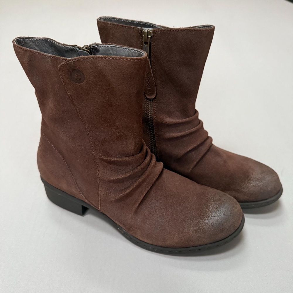 NWOT! BOGS Auburn mid waterproof leather suede boots booties, women’s 7.5. - Picture 4 of 8